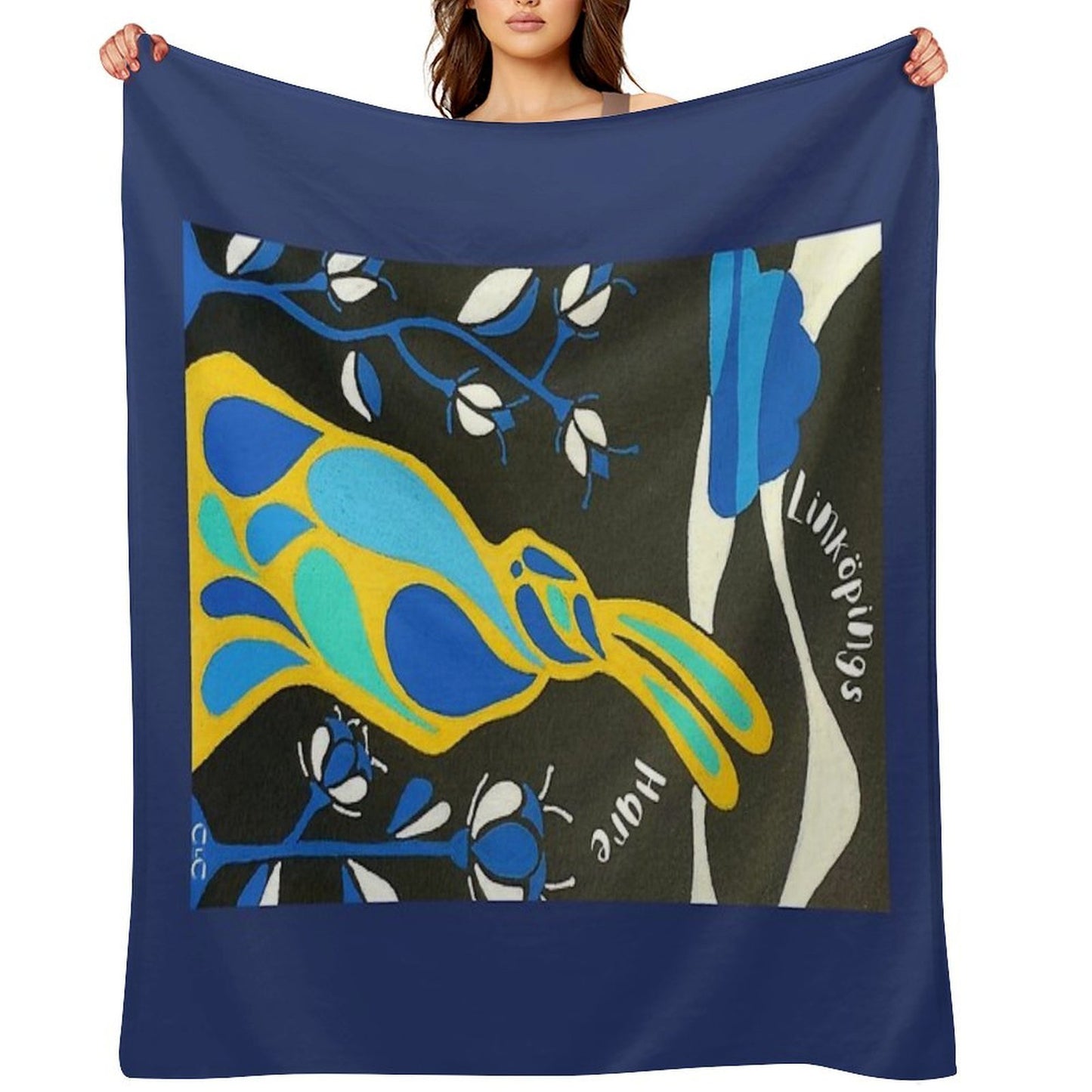The Linköping Hare Quick-dry Throw Blanket