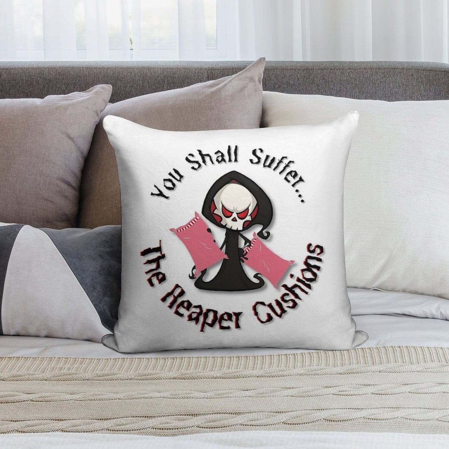 The Reaper Cushions Soft Style Accent Throw Pillow