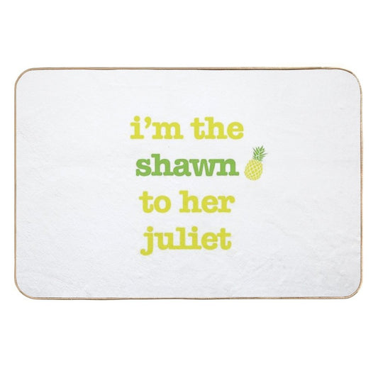 Shawn to Her Juliet  Rapid-Drying Bath Mat