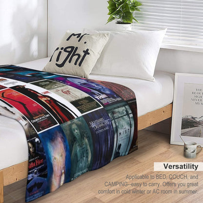 Stephen King Movie Posters Collection Eco-conscious Throw Blanket