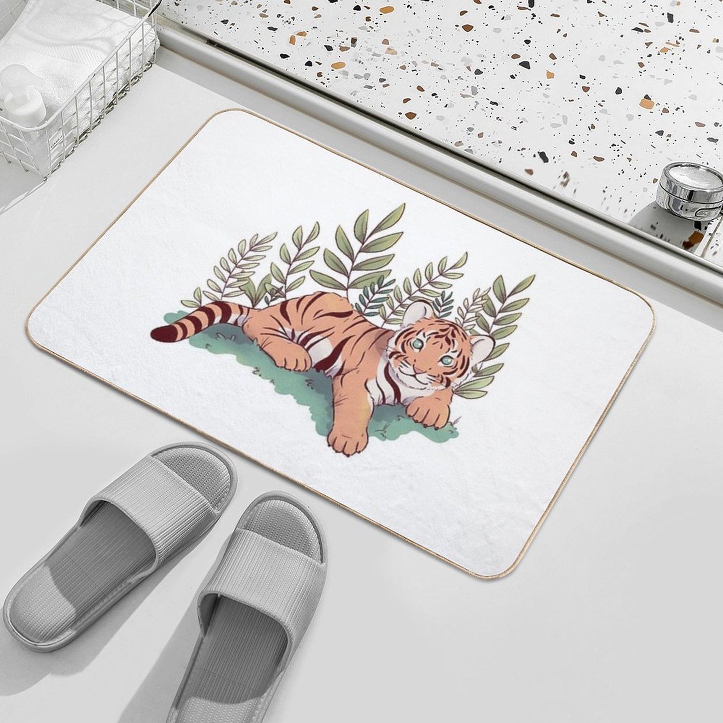 Tiger Cub Durable Bath Mat