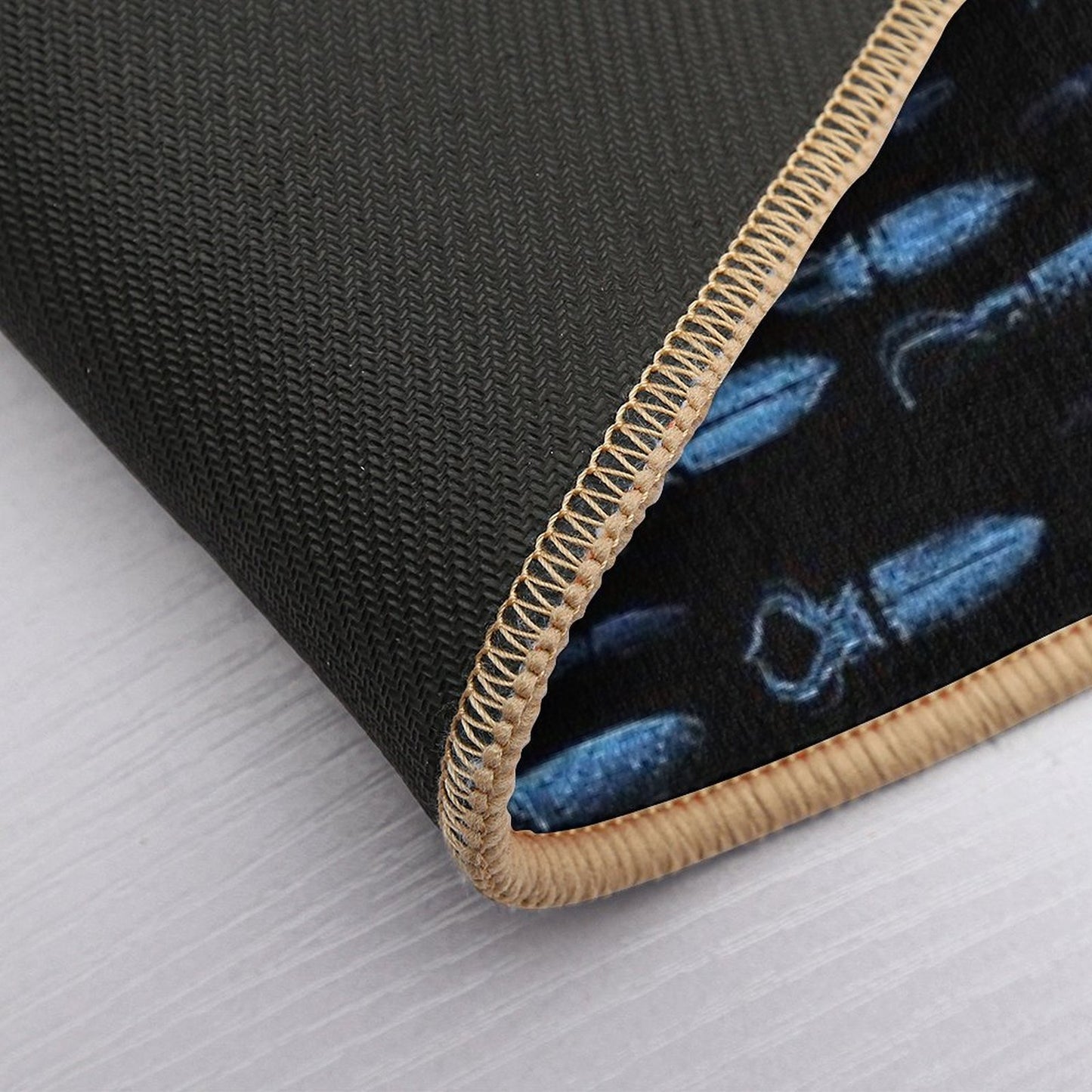 Firefly Squid Hotaruika Bioluminescent  Stain-Proof Bath Mat