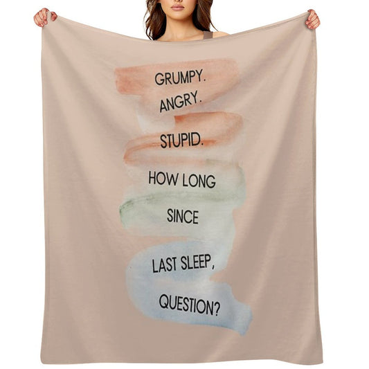 Project Hail Mary - Grumpy Angry Stupid Plush Throw Blanket