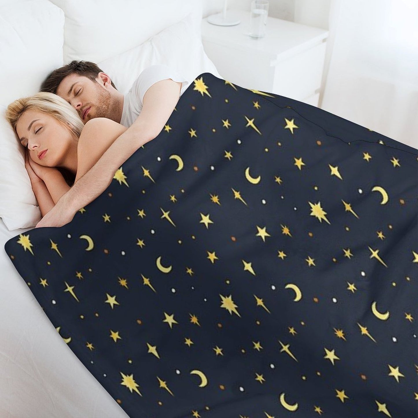 Starry Sky Pattern Multi-functional Throw Blanket
