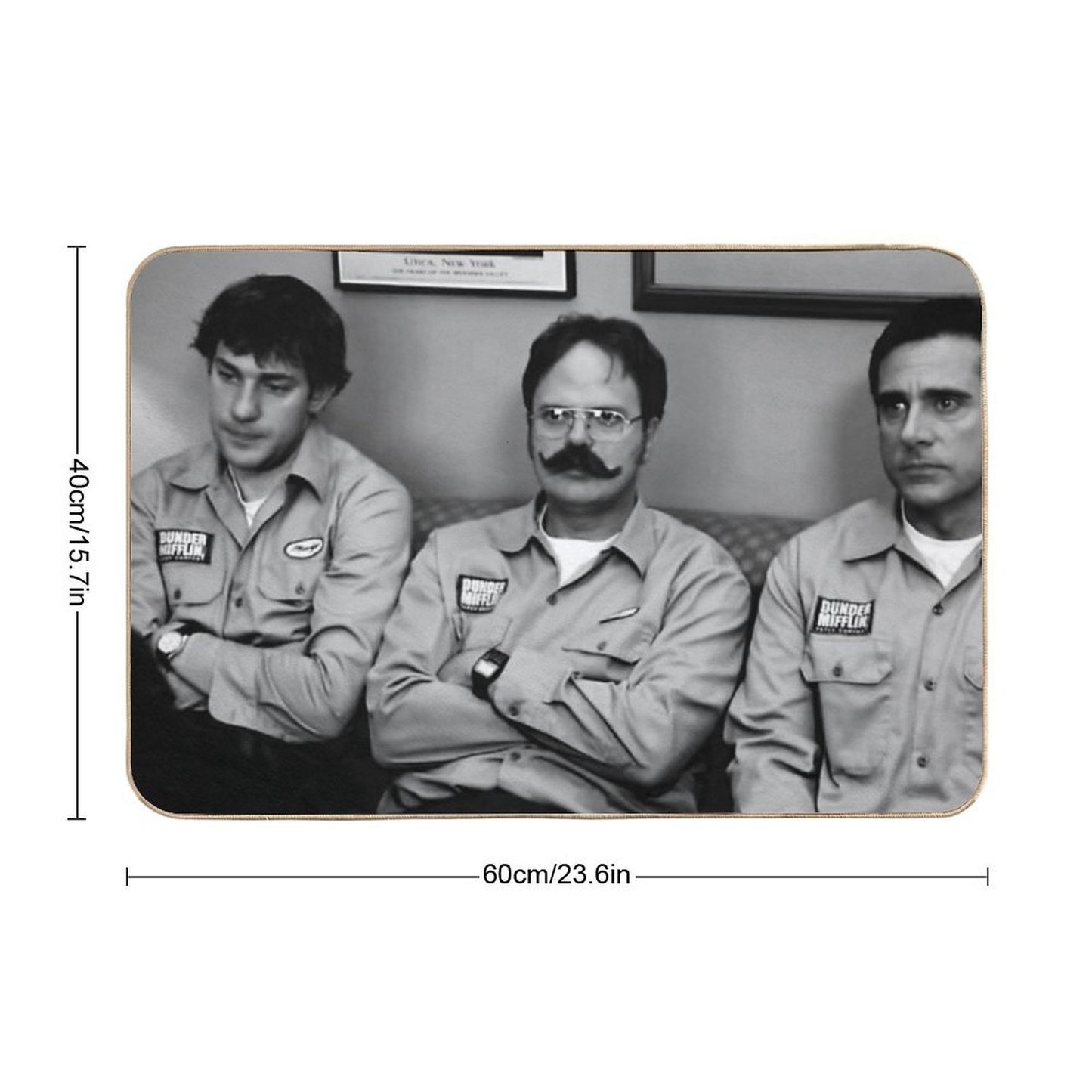Jim, Dwight And Michael at Utica  Absorbent Bath Mat