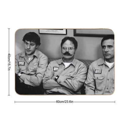 Jim, Dwight And Michael at Utica  Absorbent Bath Mat