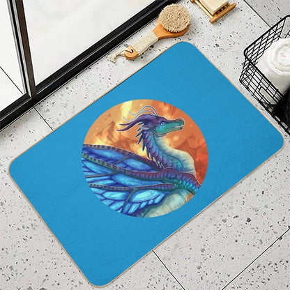 Wings of Fire - Blue  Multi-Purpose Bath Mat