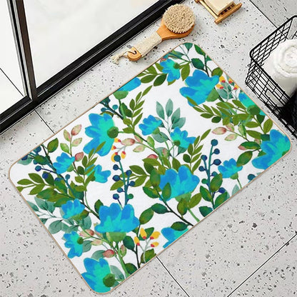 Blue #redbubble #decor #buyart  Non-Slip Bath Mat