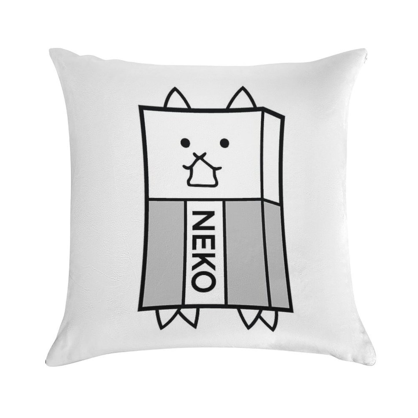 Battle Cats Eraser Cat Gomu Cat Soft Gift Ready Throw Pillow