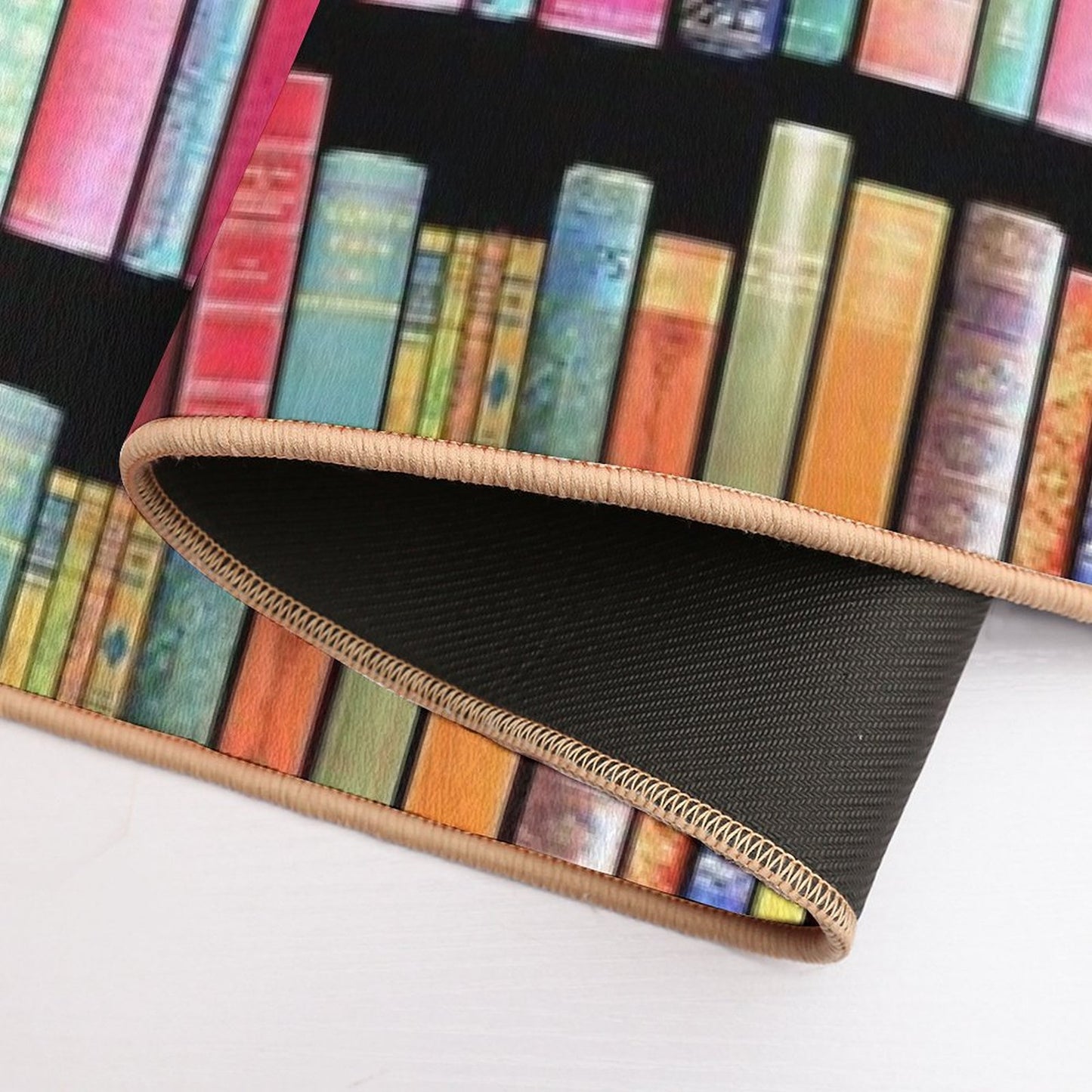 Bookworms Delight  Antique Book Library for Bibliophile  Eco-Friendly Bath Mat