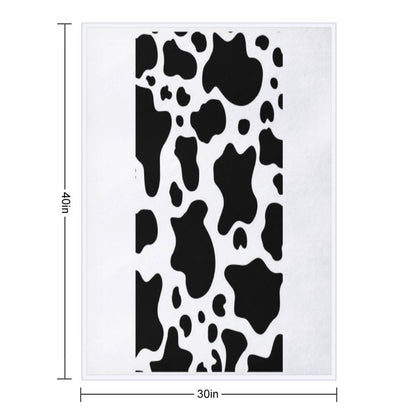 Cow Print Pattern Eco-conscious Throw Blanket