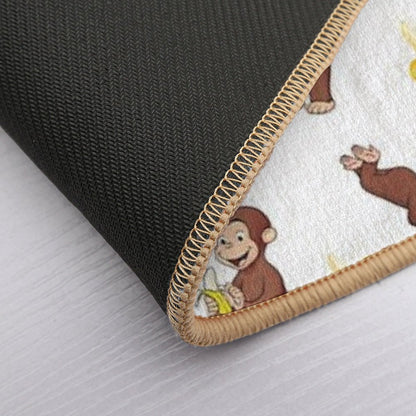 George The Curious Monkey Cartoon for Kids Pack  Fade-Resistant Bath Mat