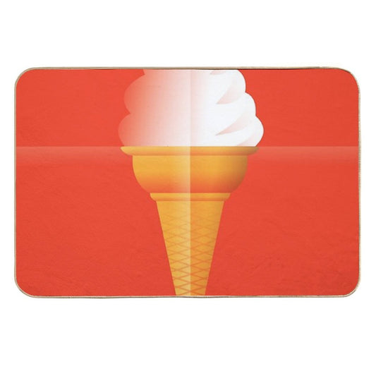 Art Deco Ice Cream  Repositionable Bath Mat