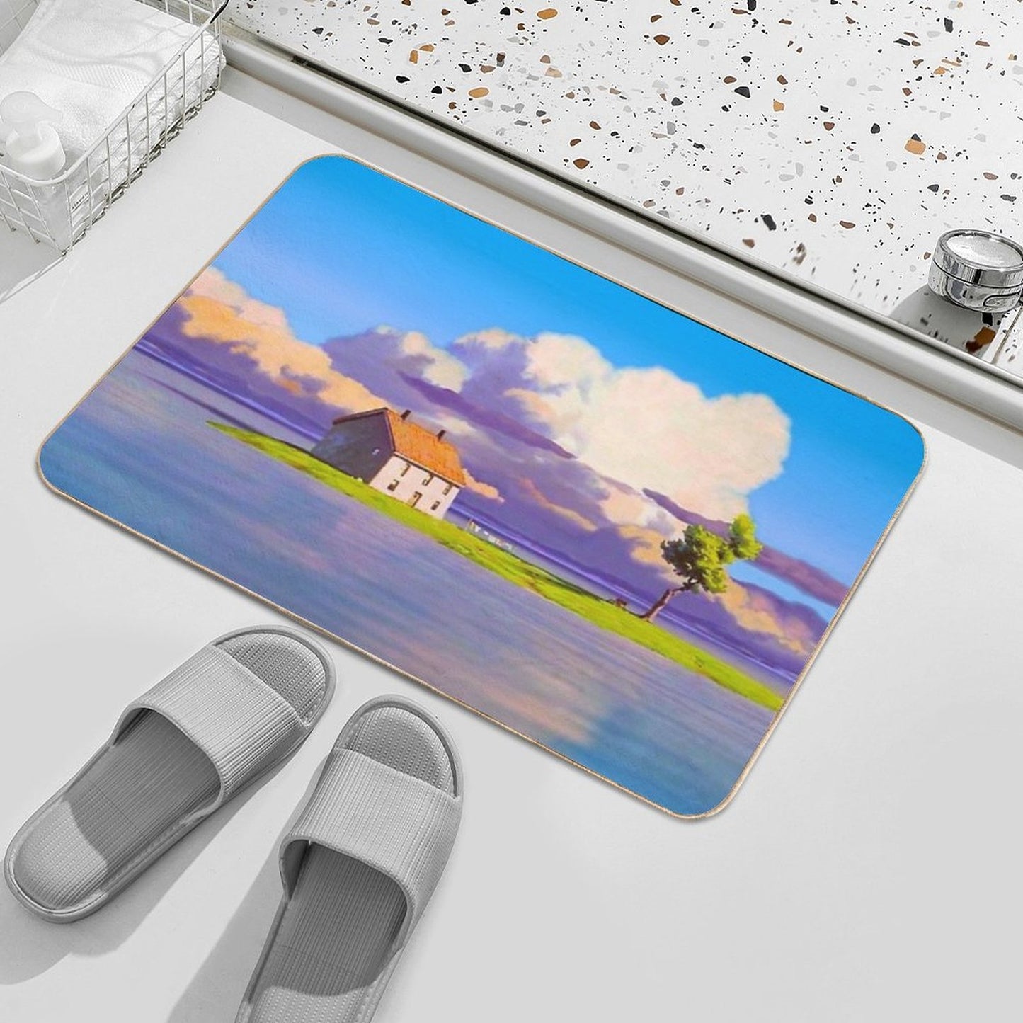 Passing Views - Color Revamp  Fade-Resistant Bath Mat