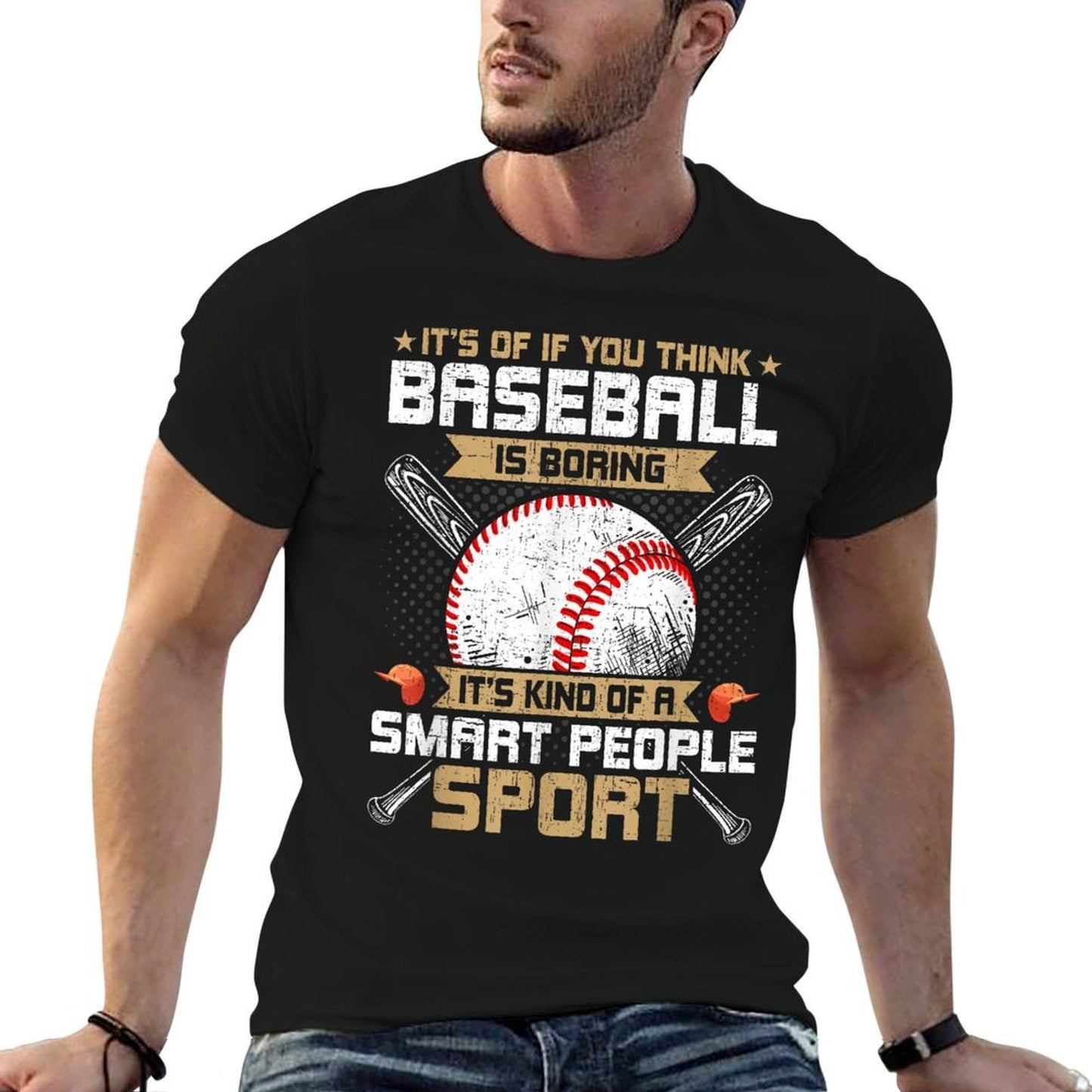 Baseball Is A Smart People Sport Baseball Lover  Summer-ready Fabric T-Shirt
