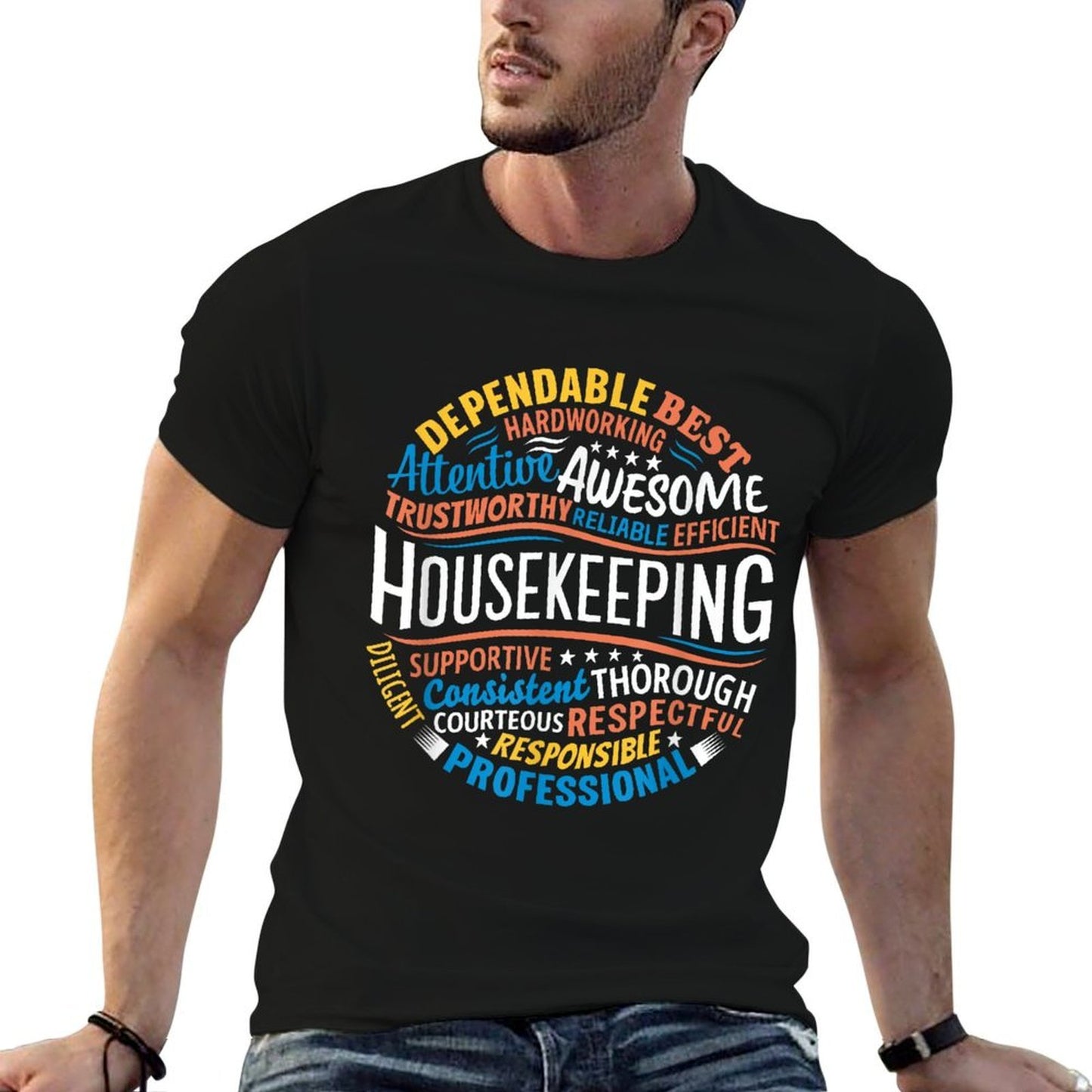 Housekeeping Gifts Week - Unisex Adults Housekeeping Appreciation - Black, Small  Breathable T-Shirt