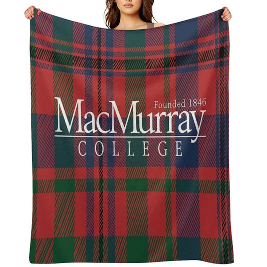 MacMurray College Tartan Sustainable Throw Blanket