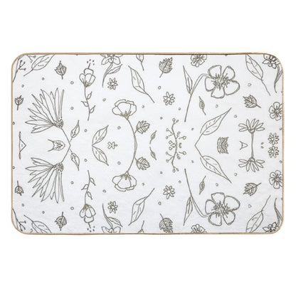 Flowers 2  Rapid-Drying Bath Mat