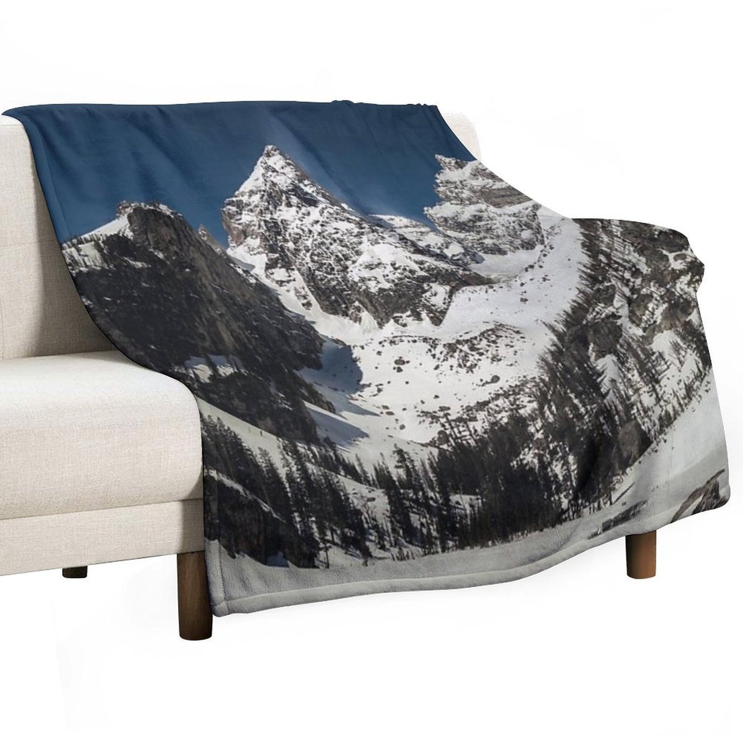 Delta Lake Landscape Plush Throw Blanket