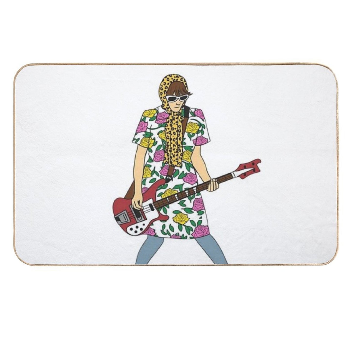 Nicky Wire  Easy To Clean Bath Mat