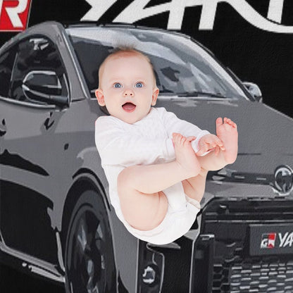 TOYOTA GR YARIS - Black Eco-conscious Throw Blanket