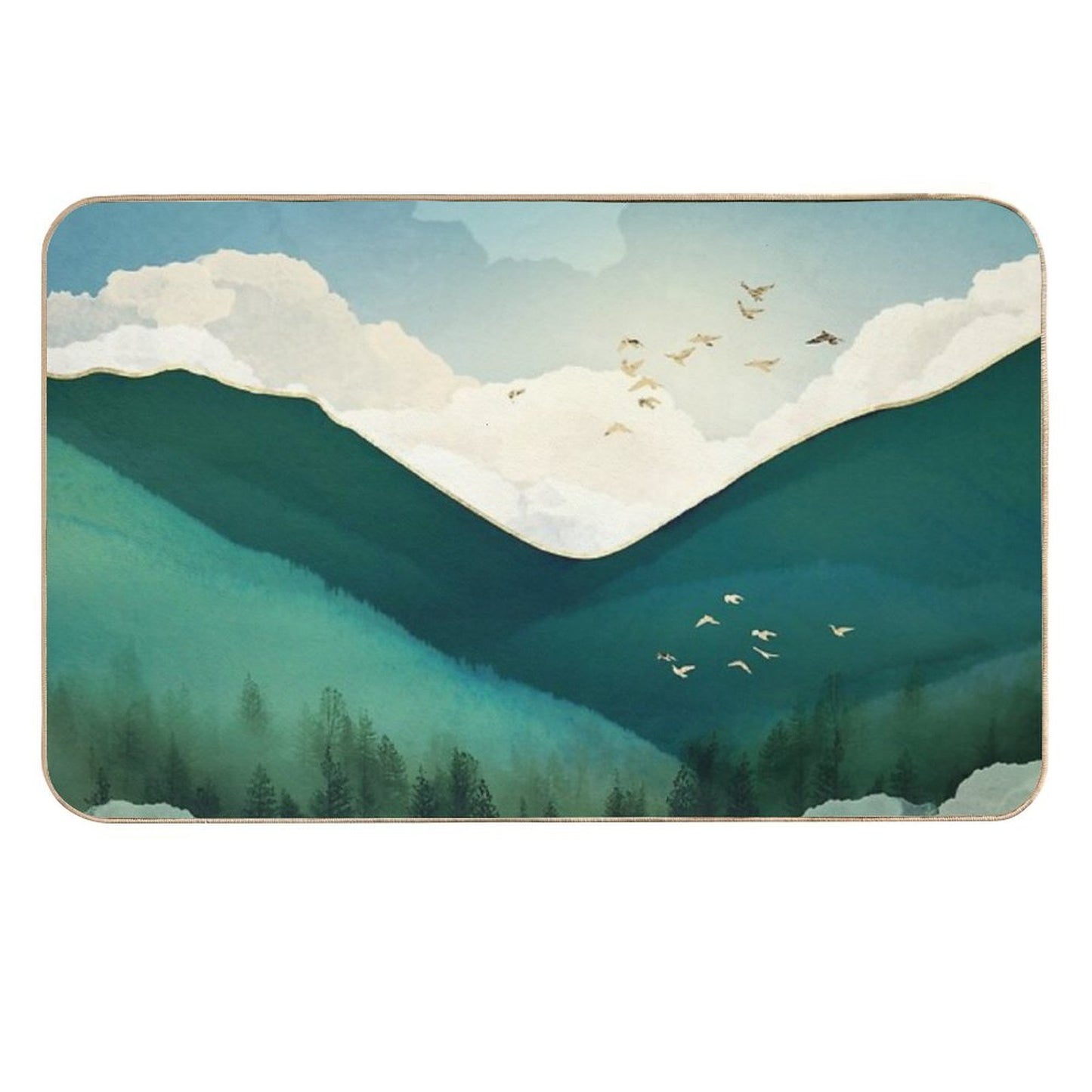 Emerald Hills  Stain-Proof Bath Mat