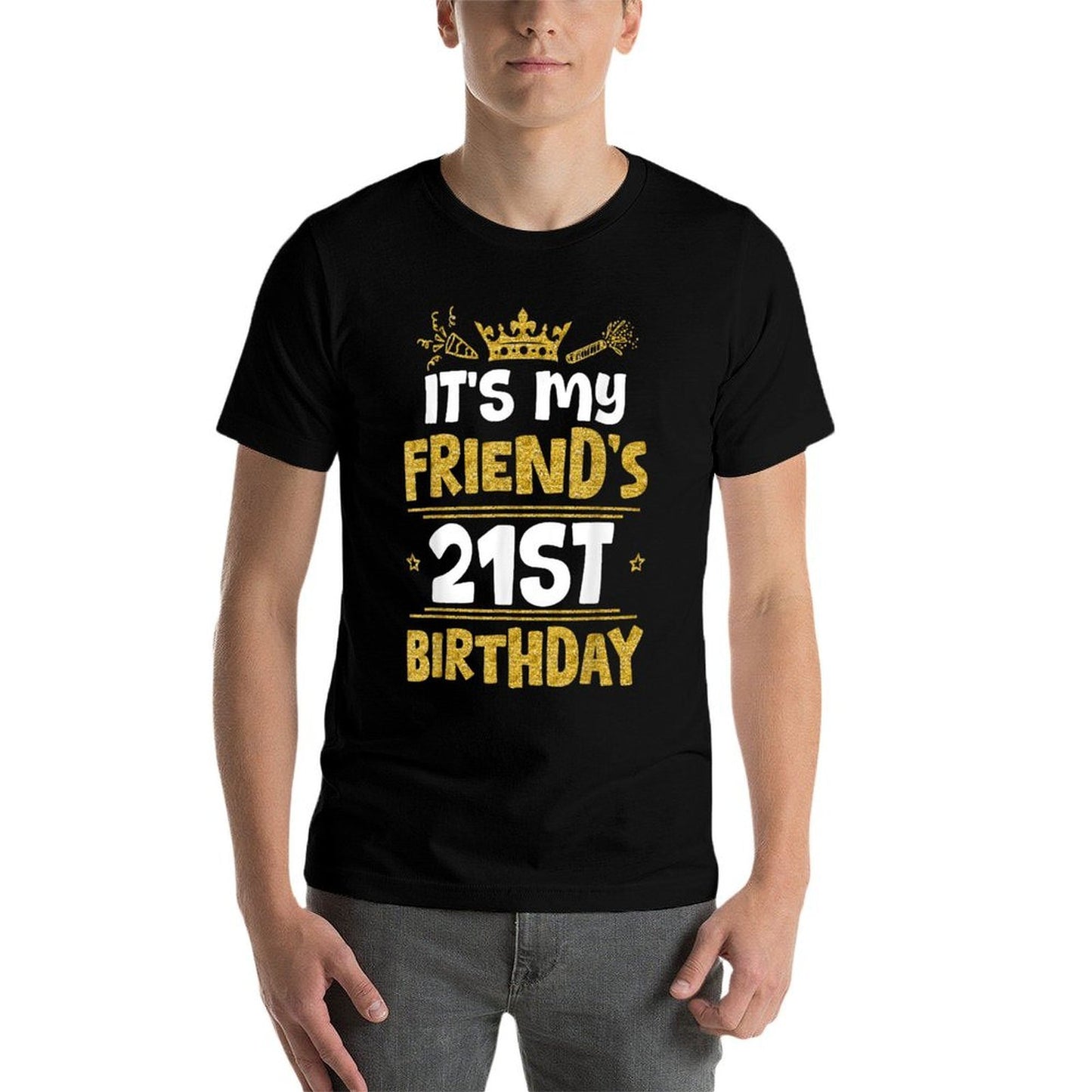Happy It's My Friend's 21st Birthday 2004 21 Years Old  Lightweight T-Shirt