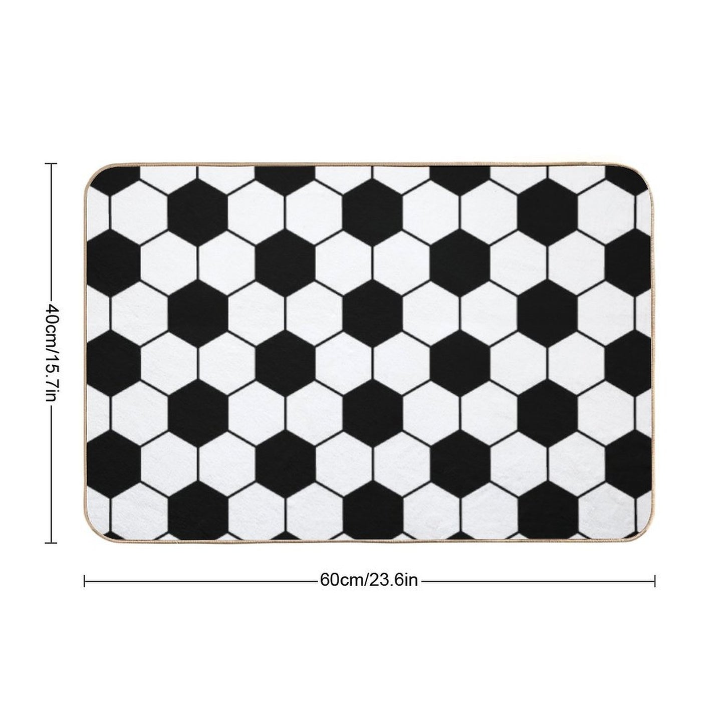 Soccer Ball  Anti-Trip Bath Mat