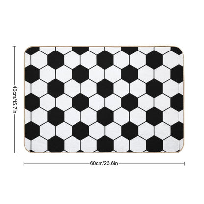 Soccer Ball  Anti-Trip Bath Mat