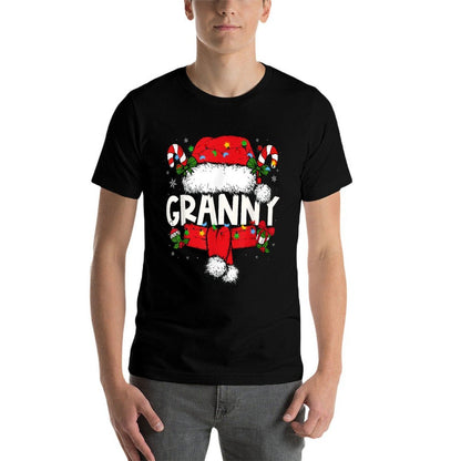Granny Christmas Pajama Santa Claus Family Matching Grandma  Soft T-Shirt
