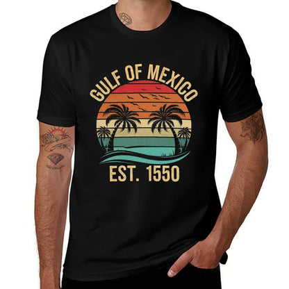 Gulf of Mexico Women Est 1550 Retro Vintage Beach Sweatshirt  High-quality Stitching T-Shirt