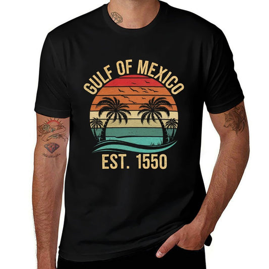 Gulf of Mexico Women Est 1550 Retro Vintage Beach Sweatshirt  High-quality Stitching T-Shirt