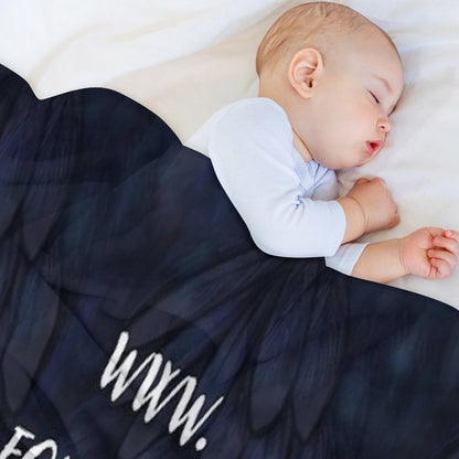 Crow Feathers All-season Throw Blanket