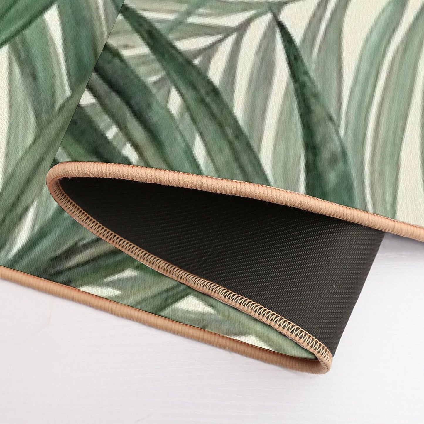 Palm Leaves  Fade-Resistant Bath Mat