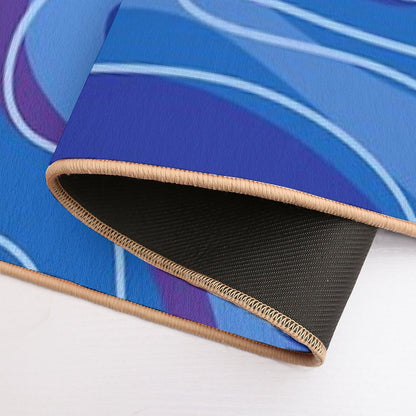 Flowing Waves  Fade-Resistant Bath Mat