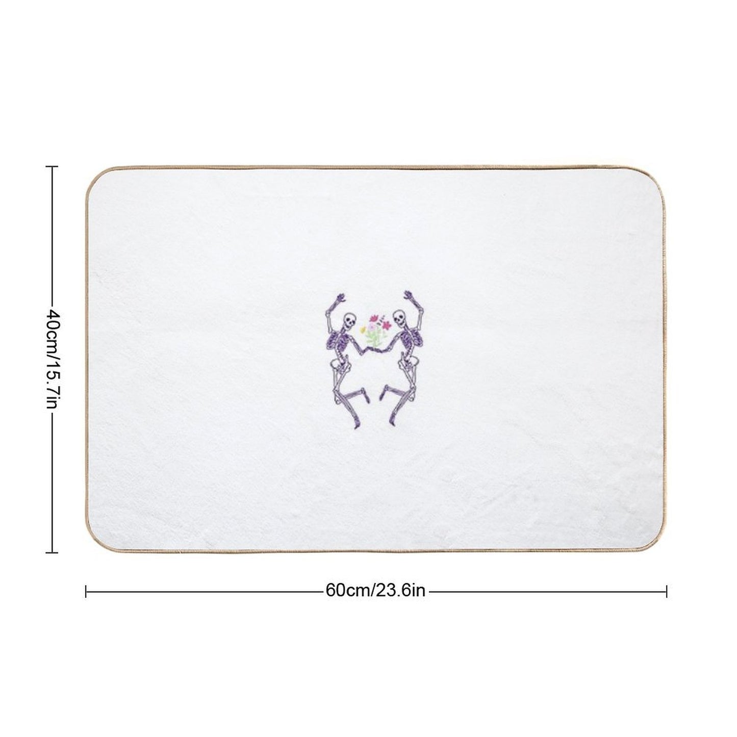 Dancing Skeletons  Rapid-Drying Bath Mat