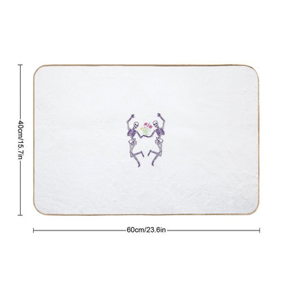 Dancing Skeletons  Rapid-Drying Bath Mat