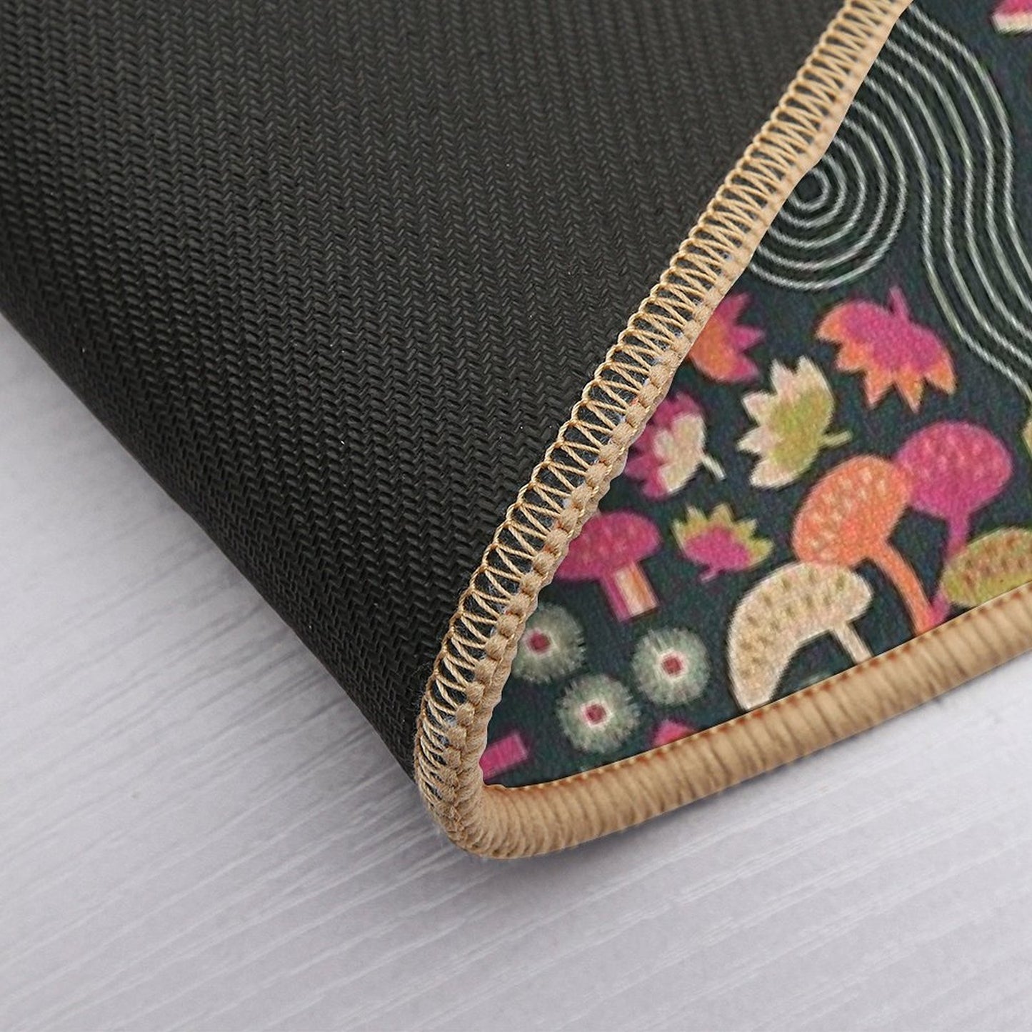 Zen Garden Based on The Japanese Tea Garden in Golden Gate Park  Absorbent Bath Mat