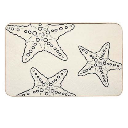 Starfish Bunch Blacksand  Dirt-Trapping Bath Mat