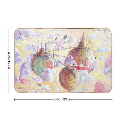 Three Worlds  Dirt-Trapping Bath Mat