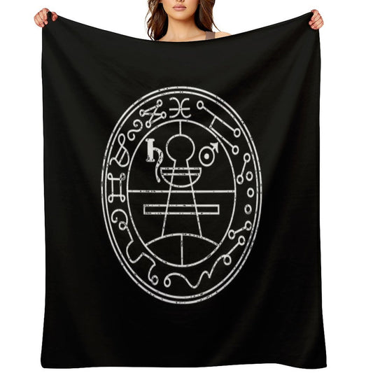 Secret Seal of Solomon Protective Magic Sustainable Throw Blanket