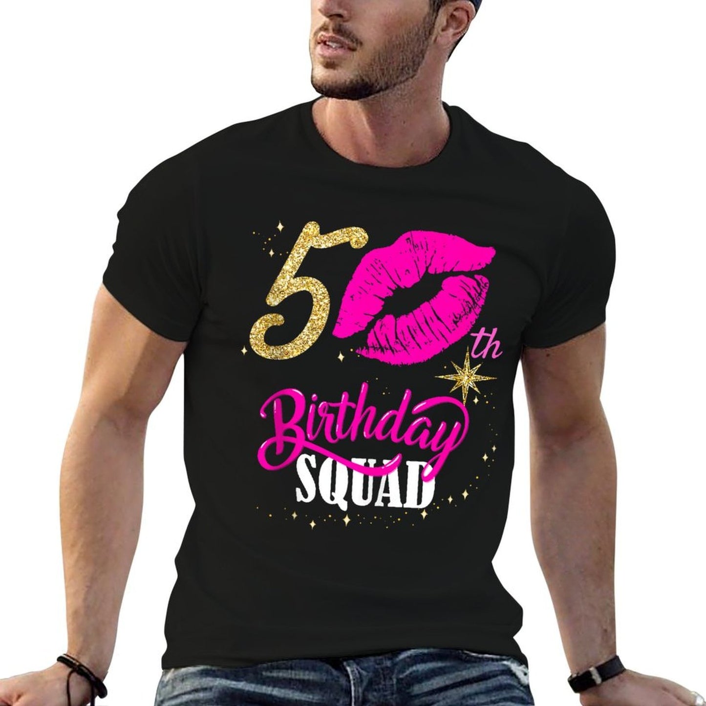 Las Vegas Girls Trip 2024s, Vegas 50th Birthday Squad  High-quality Stitching T-Shirt