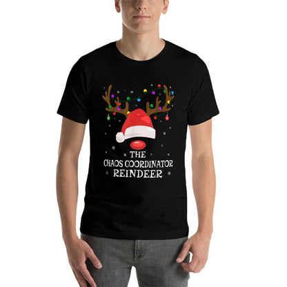 Chaos Coordinator Reindeer Matching Christmas Teacher Mom for Men Women Kids  Relaxed-fit T-Shirt