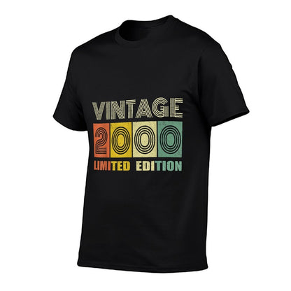 21 Year Old Gifts Vintage 2000 Limited Edition 21st Birthday  Cotton T-Shirt