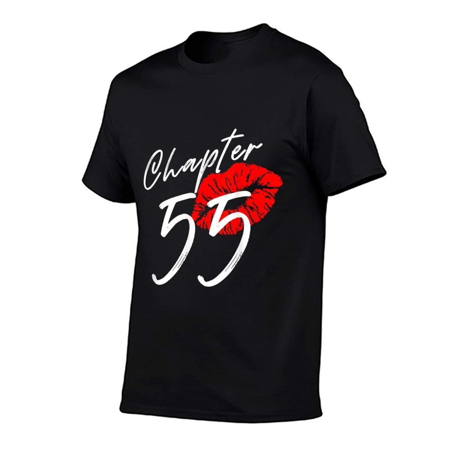 Chapter 55 Years 55th Happy Birthday Lips Born In 1968 Women  Ribbed Collar T-Shirt
