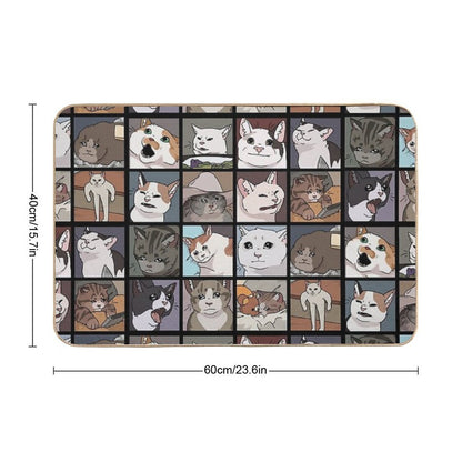 Meme Cats 2.0  Toxin-Free Bath Mat