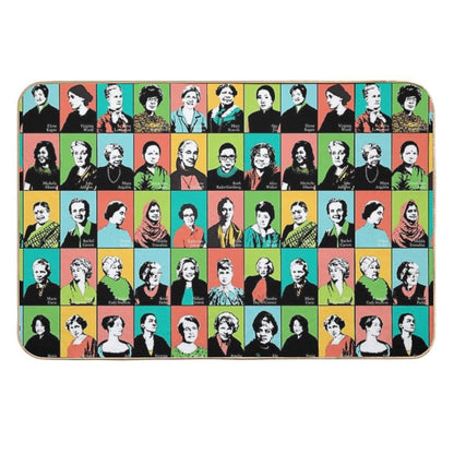 Feminist Icons  Easy Maintenance Bath Mat