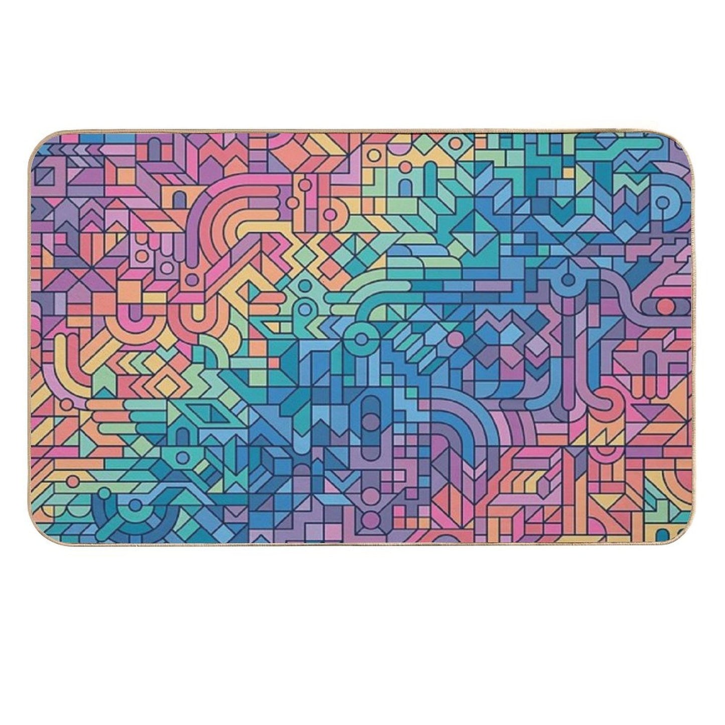 Colourful Chaos  Pet-Safe Bath Mat