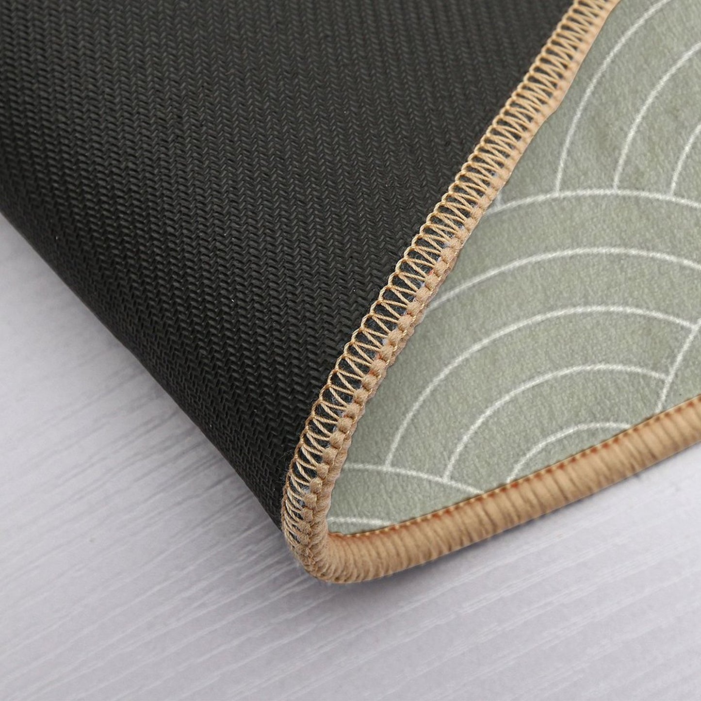 Waves (Linen Sage)  High-Traffic Bath Mat