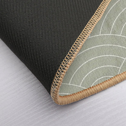 Waves (Linen Sage)  High-Traffic Bath Mat